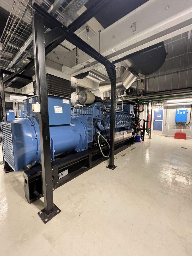 Groupe électrogène MTU en local technique